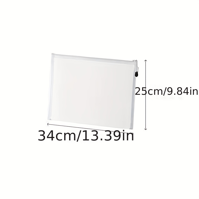 Mesh Zipper Pouch Document Bag Waterproof File Folders