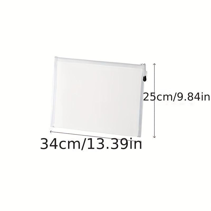 Mesh Zipper Pouch Document Bag Waterproof File Folders