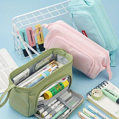 Large Capacity Pencil Case for Girls Boys Students Middle High School