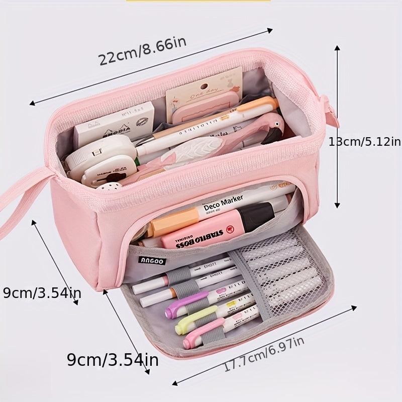 Large Capacity Pencil Case for Girls Boys Students Middle High School