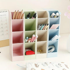 Colorful Desk Pencil Organizer Caddies for Office, School Supplies