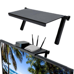 Adjustable TV Screen Top Shelf Computer Monitor Desktop Screen Top Storage Rack