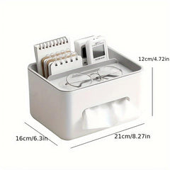 Desktop Storage Box Tissue Box Drawer Paper Box Remote Control Organizer