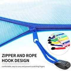 5pcs Mesh Zipper Pouch Waterproof Bags 5 Colors Travel Storage