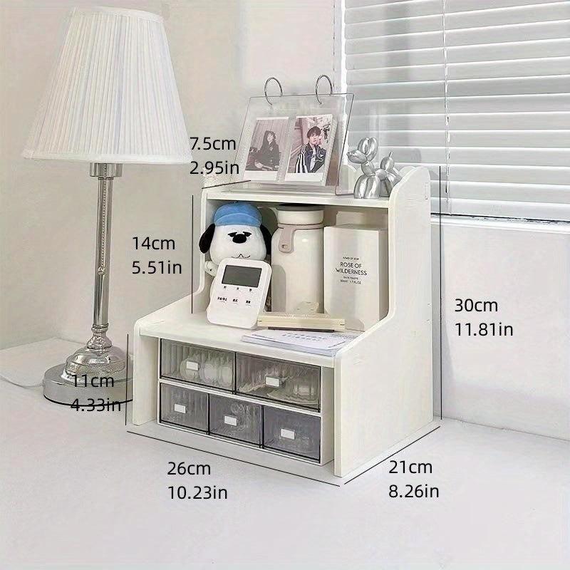 Double Layer Desktop Rack for Office and Dorm Storage