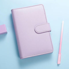 A6 Macaron PU Leather Budget Journal
