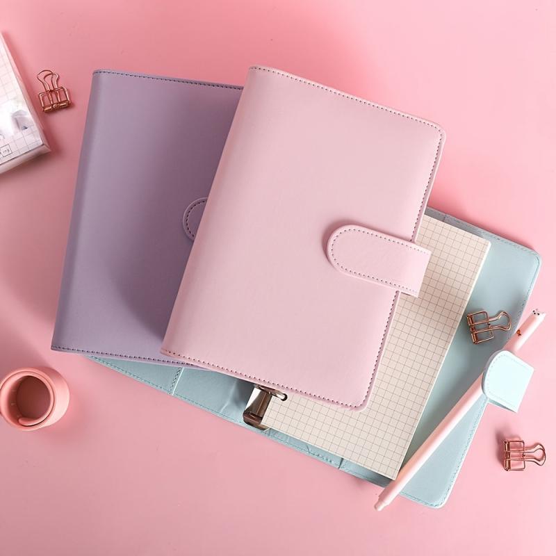 A6 Macaron PU Leather Budget Journal