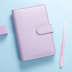 A6 Macaron PU Leather Budget Journal