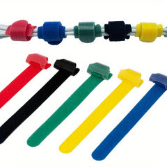 15 24 Cm 50pcs Reusable Cable Ties Hook Loop Cable Straps Cord Organizer Ties
