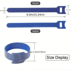 15 24 Cm 50pcs Reusable Cable Ties Hook Loop Cable Straps Cord Organizer Ties