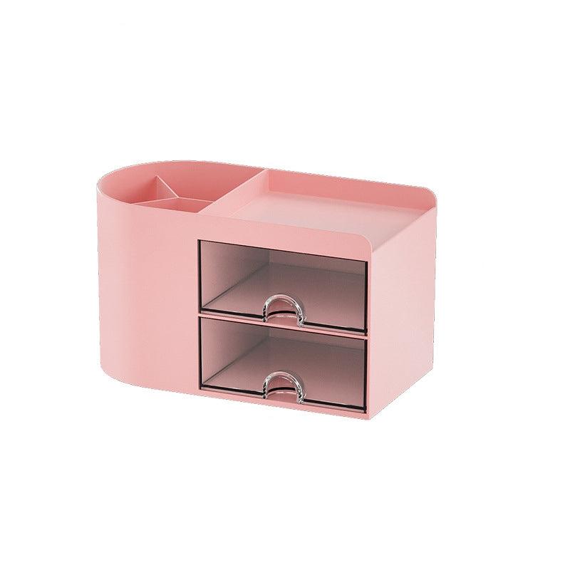 Large Capacity Pencil Holder Transparent Drawer Storage Box