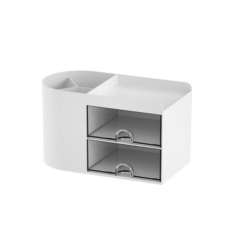 Large Capacity Pencil Holder Transparent Drawer Storage Box