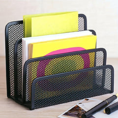 Metal Mesh Desk Mail Organizer Letter Sorter File Holder for Desktop