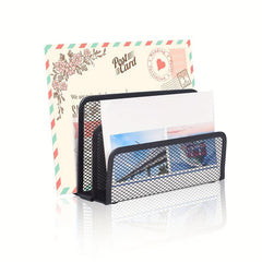 Metal Mesh Desk Mail Organizer Letter Sorter File Holder for Desktop