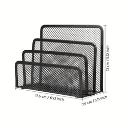 Metal Mesh Desk Mail Organizer Letter Sorter File Holder for Desktop