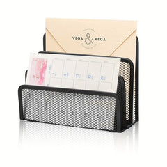 Metal Mesh Desk Mail Organizer Letter Sorter File Holder for Desktop
