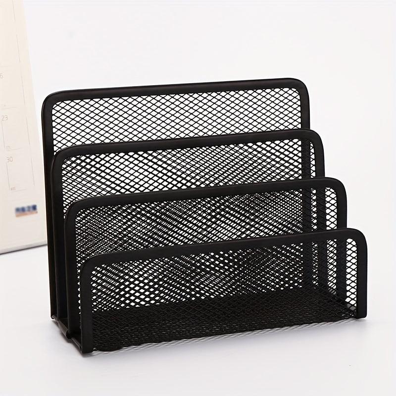 Stylish Metal File Rack for Organizing Documents