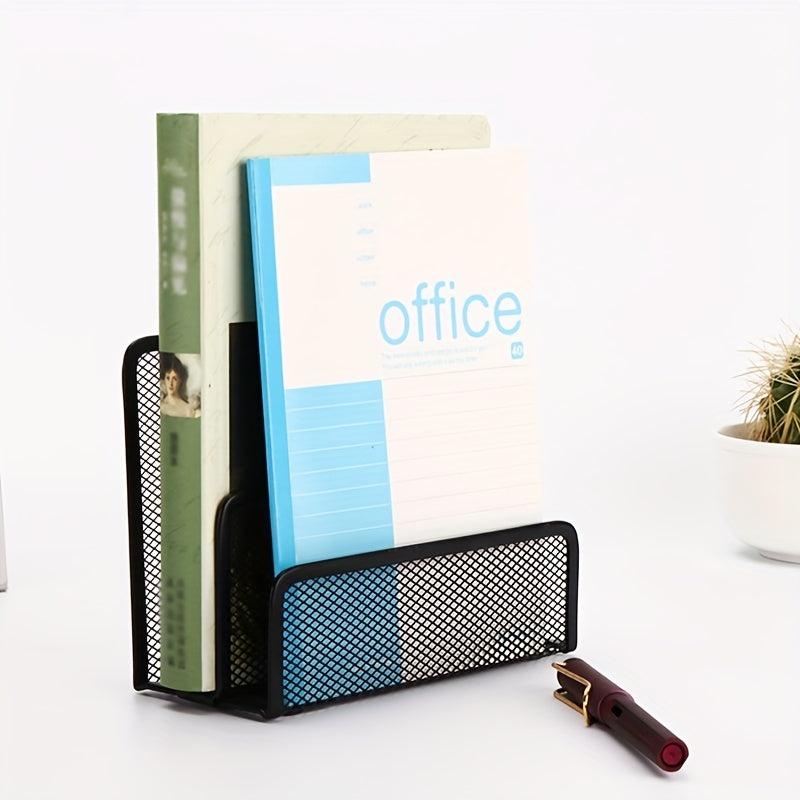 Stylish Metal File Rack for Organizing Documents