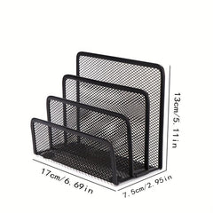 Stylish Metal File Rack for Organizing Documents