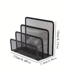 Stylish Metal File Rack for Organizing Documents