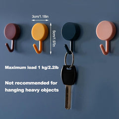 10pcs Waterproof Adhesive Wall Hooks Coat Hangers Towel Hook