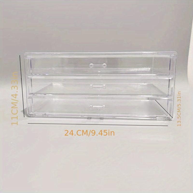 Transparent Pen Container Drawer Storage Box Large Capacity Pencil Storage Box