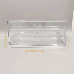 Transparent Pen Container Drawer Storage Box Large Capacity Pencil Storage Box