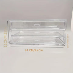 Transparent Pen Container Drawer Storage Box Large Capacity Pencil Storage Box