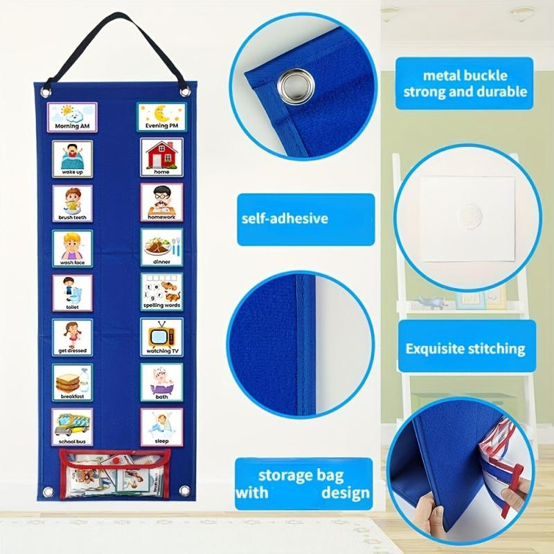 Visual Schedule Chart Daily Routine Cards 70pcs for Home School Chores Outings