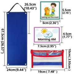 Visual Schedule Chart Daily Routine Cards 70pcs for Home School Chores Outings