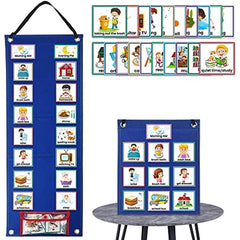 Visual Schedule Chart Daily Routine Cards 70pcs for Home School Chores Outings
