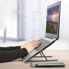 21.5x28 Folding Lifting Computer Stand for Improved Heat Dissipation