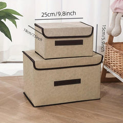 Non-woven Folding Storage Box Clothing Toy Storage Basket