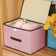 Non-woven Folding Storage Box Clothing Toy Storage Basket