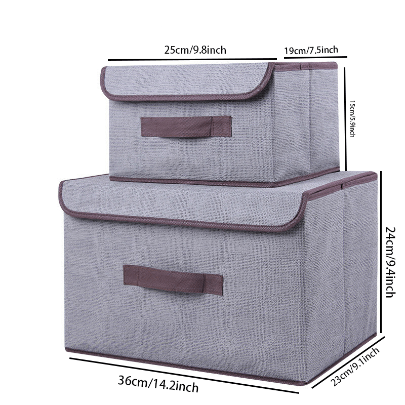Non-woven Folding Storage Box Clothing Toy Storage Basket
