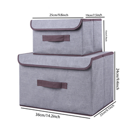 Non-woven Folding Storage Box Clothing Toy Storage Basket