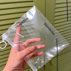 10pcs Extra Thick Zipper Bag Storage Travel Cosmetic Sorting Bag
