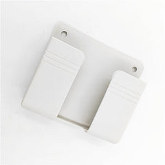 Wall Mounted Phone Charging Bracket Remote Control Storage Box