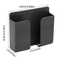 Wall Mounted Phone Charging Bracket Remote Control Storage Box