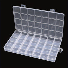 28 Grids Plastic Jewelry Box Storage Case Organizer