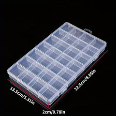 28 Grids Plastic Jewelry Box Storage Case Organizer