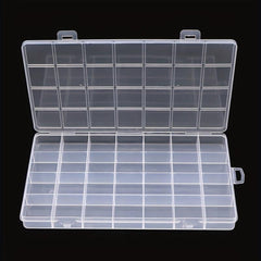 28 Grids Plastic Jewelry Box Storage Case Organizer