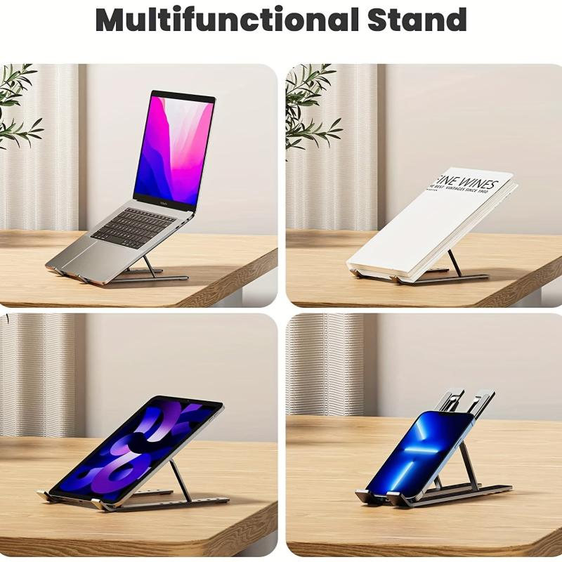 Portable Aluminum Laptop Stand for 10-15.6 Inch Macbooks