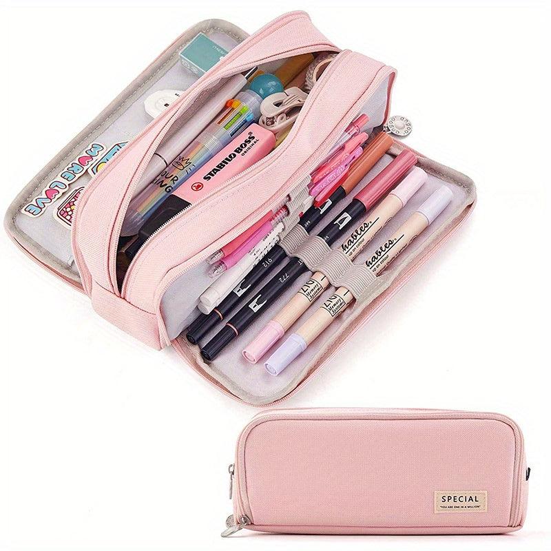 Large Capacity Pencil Case for Girls Boys Students Middle High School
