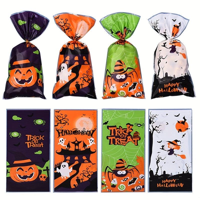 50pcs Halloween Candy Bag Creative Tote Bag Trick Or Treat Bags