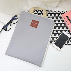 Canvas Zipper Pouch A4 Document Bag Large Capacity Business Briefcase