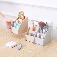 3 Grid Remote Control Box Cosmetics Desktop Storage Case Stand
