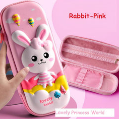 School Pencil Case Cartoon Pen Holder Waterproof Large Capacity Stationery Box