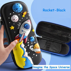 School Pencil Case Cartoon Pen Holder Waterproof Large Capacity Stationery Box