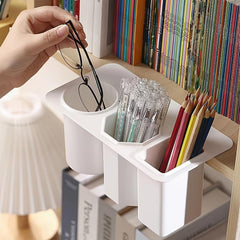 Office Pen Holder Student Stationery Storage Functional Desktop Organizer